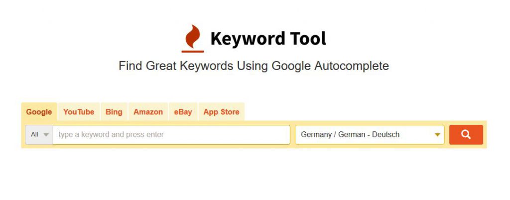 SEO Tool Keyword Tool Keyword Tool.io
