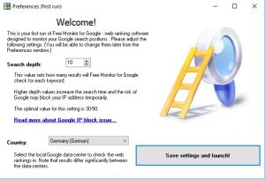 gratis SEO Tool Free Monitor für google