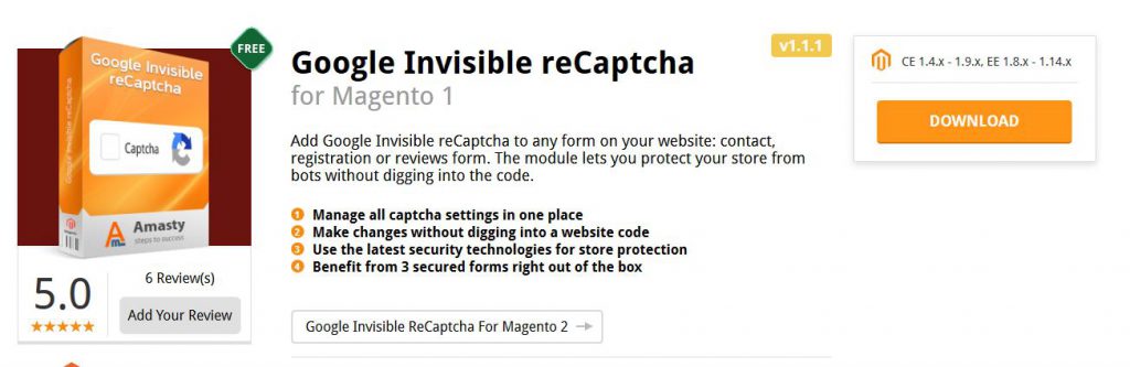 magento-spam-google-invisible-reCaptcha-Amastay-magento-1-9